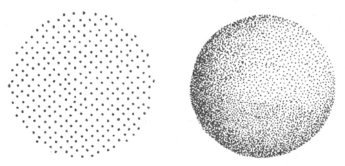 Шар точками рисунок. Точечная штриховка. Точечный штрих. Штриховка точками. Шар из точек.